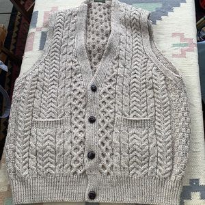 Carraigdonn Irish Wool Sleeve Cardigan XL